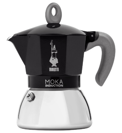 Bialetti Moka Induction - 4 cup , Black