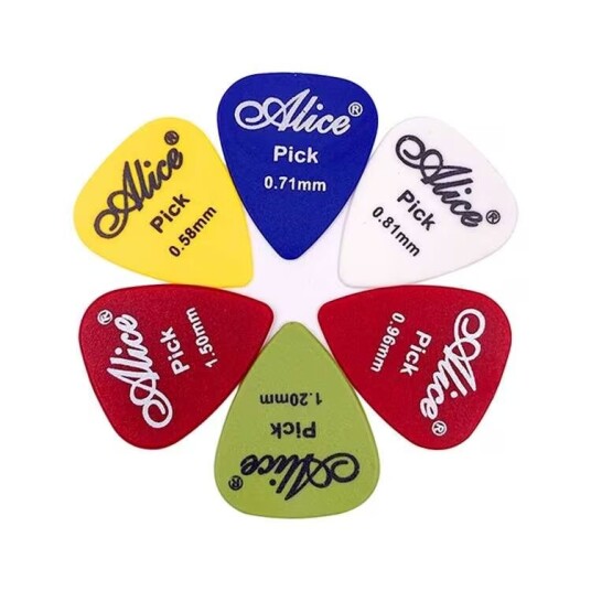 10-Pack gitarplektrum tonekontroll elektrisk gitar og elektrisk bass