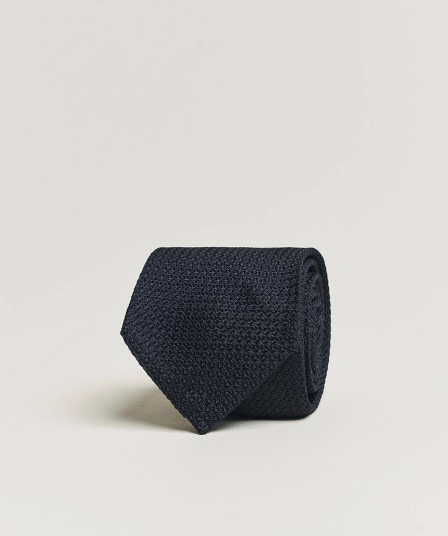 Eton Grenadine Tie Dark Blue