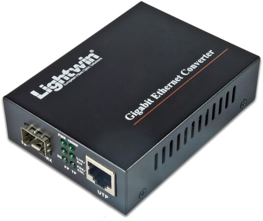 Lightwin LWC-10/100/1000-SFP Mediekonverter RJ45 til SFP