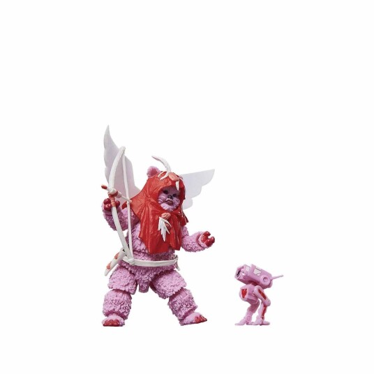Star Wars Black Series Actionfigur 15 cm Fra 4 År Ewok Valentine's Day Edition