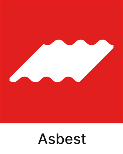 Jo Safety Kildesorteringsskilt Asbest KI1808