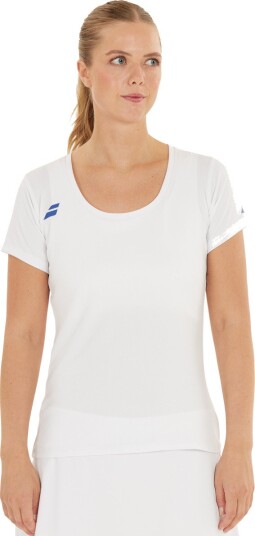 Babolat Cap Sleeve Top 2024 Padel og tennis T skjorte dame White S Babolat Cap Sleeve Top 2024 Padel og tennis T skjorte dame White S