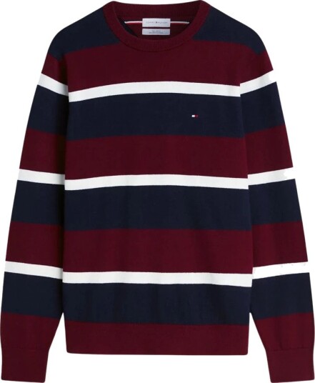 Tommy Hilfiger Pima Org Ctn Cashmere Crew Neck Burgundy M