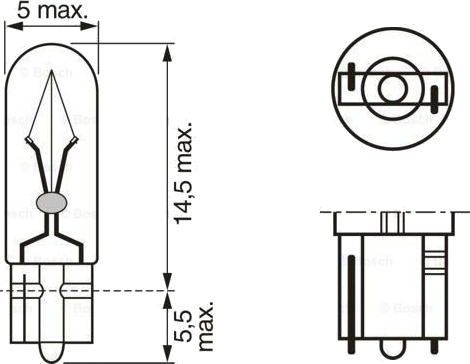 BOSCH 1 987 302 218 Lyspære