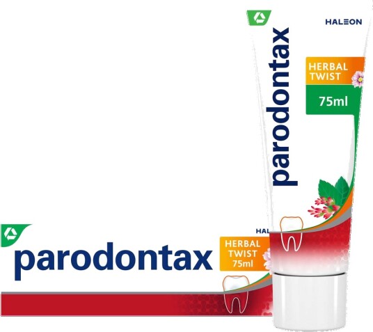 PARODONTAX Tannpasta Herbal Twist 75 ml. PARODONTAX Tannpasta Herbal Twist 75 ml.