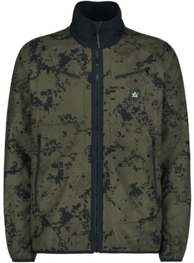 Alaska 1795 Raptor Reversible Windblocker Fleece Jacket Black/BlindTech Timber Camo L