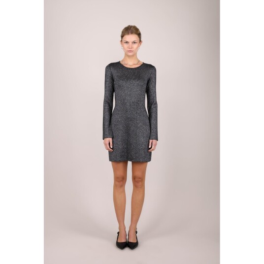 Quincy Dress Black Silver M Silver black viscose dress Quincy Dress Black Silver M Silver black viscose dress