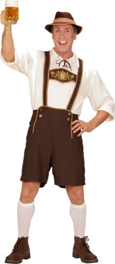 Sjarmøren Komplett Oktoberfestkostyme til Mann