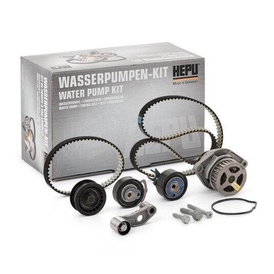 Vannpumpe + tannremmsett HEPU PK05570 Vannpumpe + tannremmsett HEPU PK05570