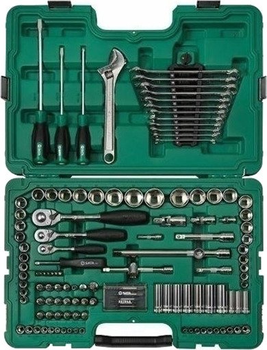 Sata Tools Pipesett 09014SJ 124 Deler (1/4", 3/8", 1/2")