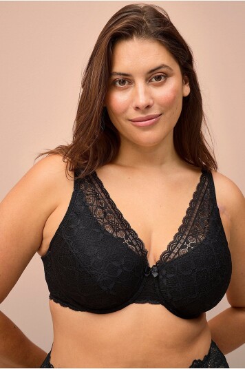 Ellos Plus Collection Spile BH Eloise Svart