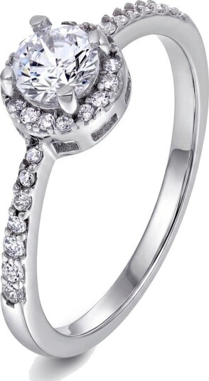 Pan Jewelry Eternal Halo ring i 925 sølv med zirkonia størrelse Eternal Halo ring i 925 sølv med zirkonia Str. 54