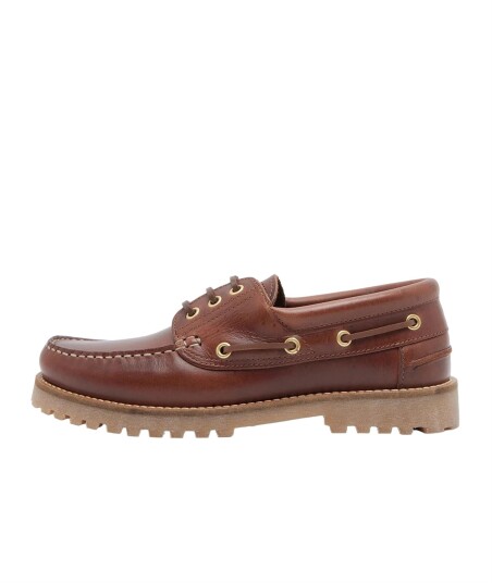 Garment Project Ollie Boat Shoe - Brown Leather - Brown - 44