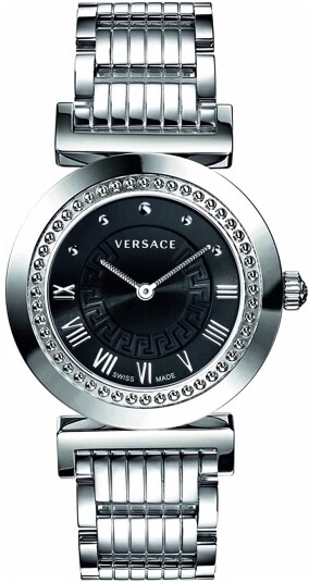 Versace Dameklokke P5Q99D009S099 Vanity Sort/Stål Ø35 mm
