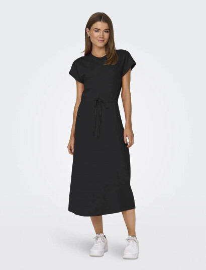 ONLY Onlmay Life S/S Midi Dress Box Jrs - Black - XS