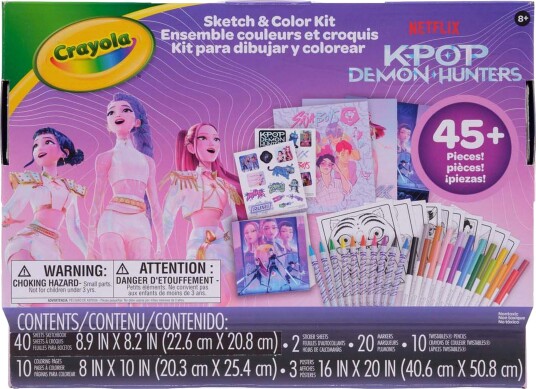 Crayola KPop Demon Hunters Color &  Sketch Malesett