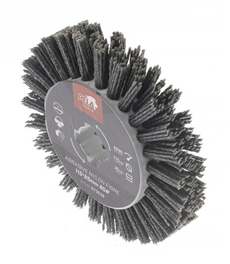 PELA 513530 Nylonfiberbørste for PELA satineringsmaskin 509658 Ø115x25 mm Maskintilbehør & forbruk
