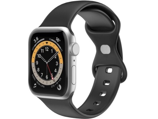 Armband Till Apple Watch 38/40/41Mm Silikon Svart