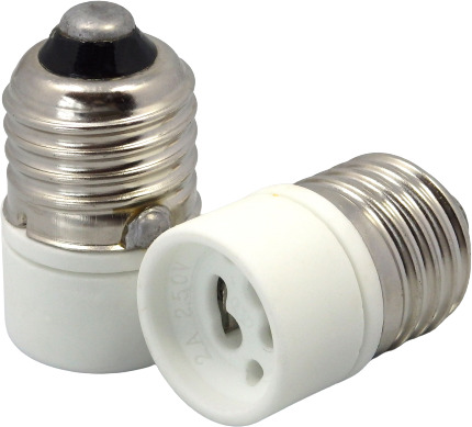 Adapter for stikkontakt E27-GU10 Adapter for stikkontakt E27-GU10