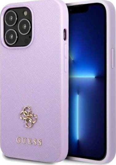 GUESS GUHCP13XPS4MU iPhone 13 Pro Max 6.7" purple/purple hardcase Saffiano 4G Small Metal Logo GUESS GUHCP13XPS4MU iPhone 13 Pro Max 6.7" purple/purple hardcase Saffiano 4G Small Metal Logo