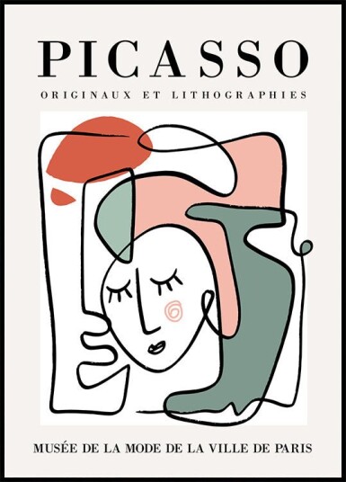 Lithographie No. 4 Picasso Plakat Plakat / 50x70cm
