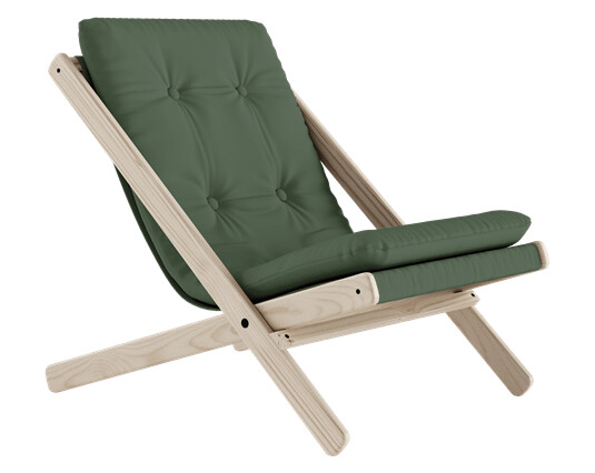 Karup Design Karup Design Boogie Lenestol M. Madrass 756 Olivengrønn/Rå Bøk Karup Design Karup Design Boogie Lenestol M. Madrass 756 Olivengrønn/Rå Bøk