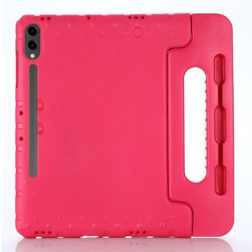 Samsung Galaxy Tab S9+/S9 FE+ Støtsikkert Bæreveske til Barn Varm Rosa