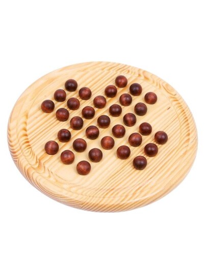 Small Foot  Wooden Solitaire Game
