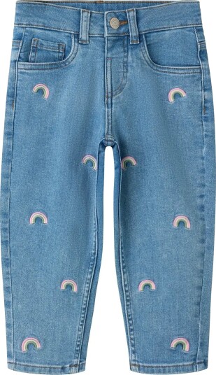 Name It Nmfbella Mom Emb Jeans 1224 Fr Noos Blue 122