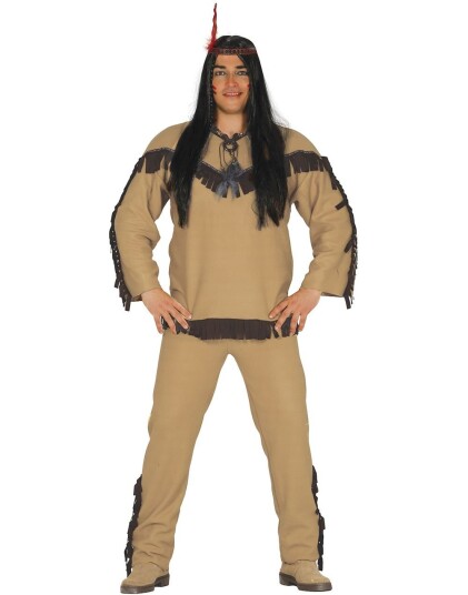 Native American Beige Indianer Kostyme Medium Native American Beige Indianer Kostyme Medium