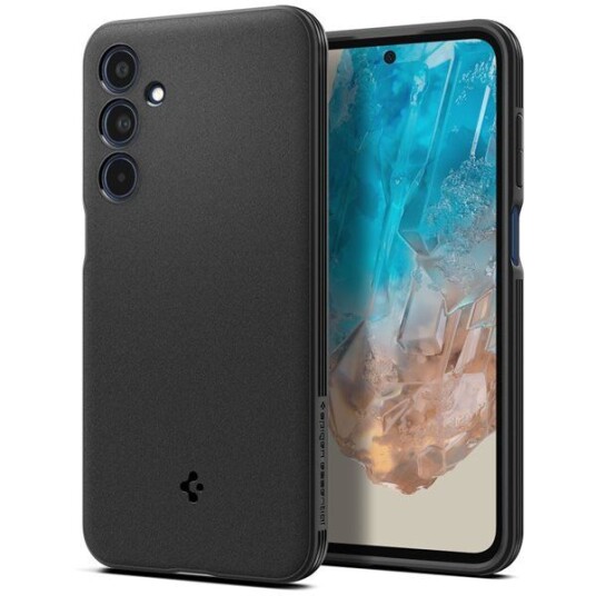Spigen Essential Sand Blast Mobildeksel for Samsung Galaxy M35 5G - Matt Svart