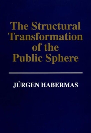 The Structural Transformation Of The Public Sphere Av Jurgen (Professor Of Philosophy Emeritus At The Johann Wolfgang Goethe University In Frankfurt)