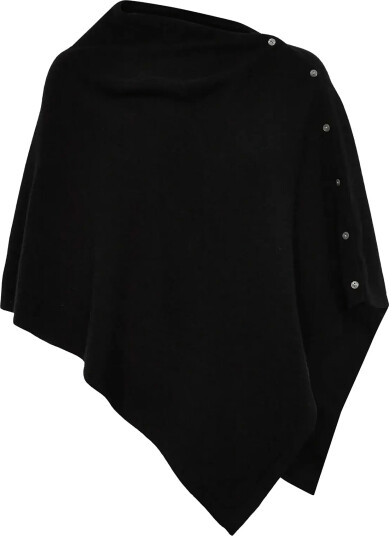 Rosemunde Rwlaica Cashmere Poncho   Black   0