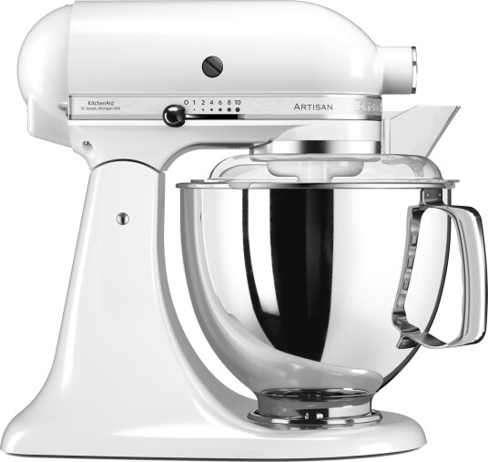KitchenAid Artisan KSM175PSEWH 4,8L Kjøkkenmaskin Hvit med 300 W Effekt