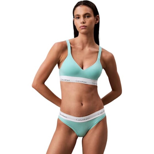Calvin Klein LIFT BRALETTE I BOMULL MODAL BEAU BLÅ