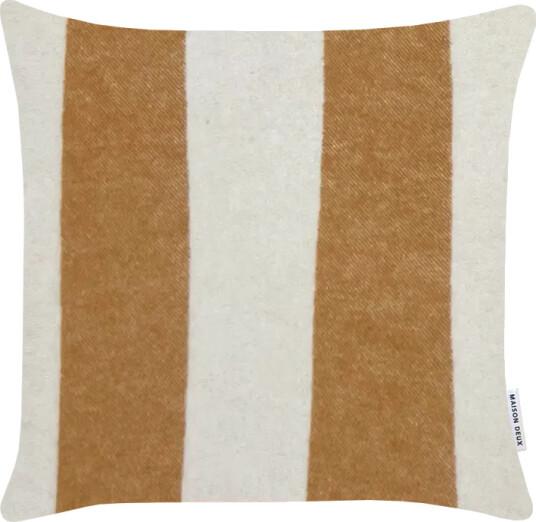 Maison Deux Rough Stripe Putetrekk 50x50 Terracotta/Krem