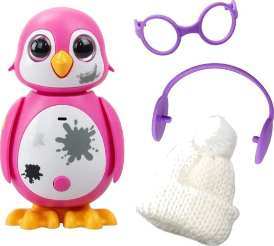Silverlit Interaktiv Rescue Mini Penguin m/ lyd Rosa
