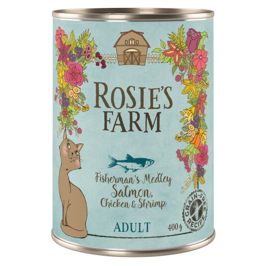 Rosie'S Farm Adult 6 X 400 G Laks & Kylling Med Reker Rosie'S Farm Adult 6 X 400 G Laks & Kylling Med Reker