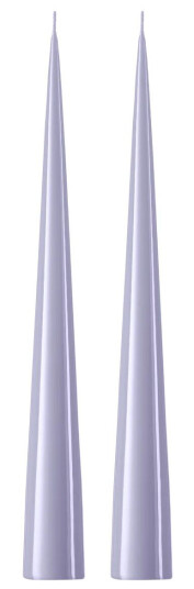 Ester & Erik kjeglelys 37 cm 2-stk. lakket Airy violet 12-0