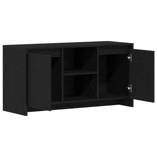 TV benk Svart 102 x 37.5 x 52.5 cm Konstruert tre