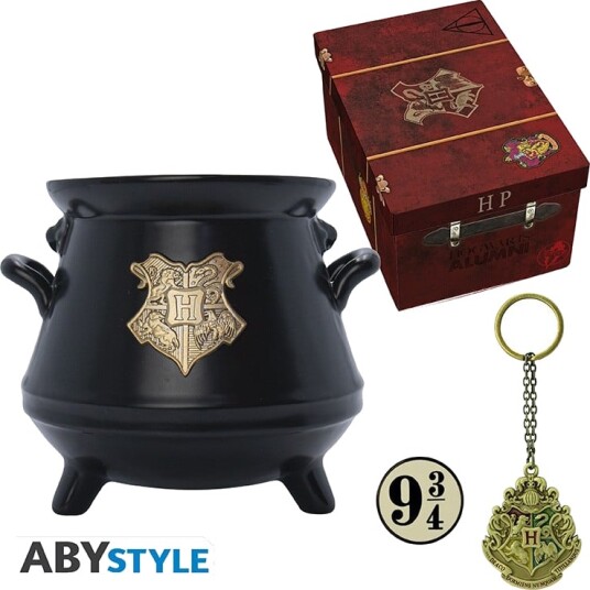 ABYStyle Harry Potter krus nøkkelring og pin sett ABYStyle Harry Potter krus nøkkelring og pin sett