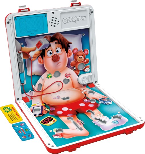 Hasbro Operation Klassisk Barnespill med Oppbevaringsveske