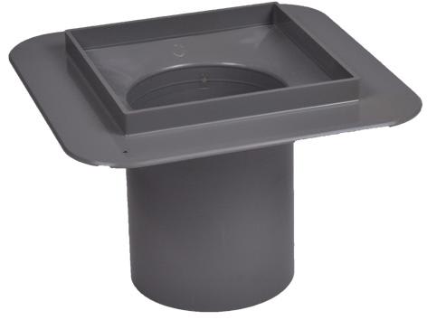Wavin 110 mm Gulvavløpstrakt Plast - Uten Rist og Ramme