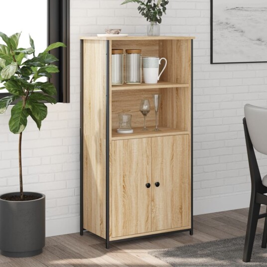 Highboard sonoma eik 62x36x121,5 cm konstruert tre Highboard sonoma eik 62x36x121,5 cm konstruert tre