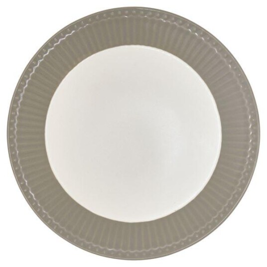 GreenGate  Alice frokosttallerken 23 cm warm grey