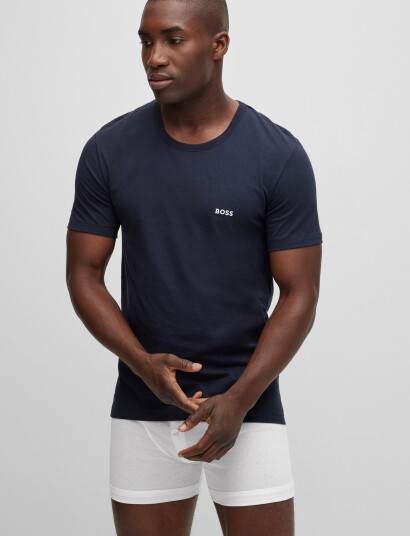 BOSS Tshirt Rn 3P Classic - Navy - XXL