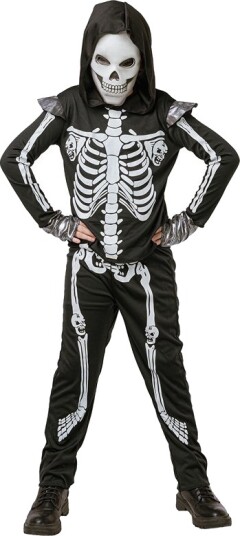 Skjelettgladiator Halloween Kostyme 9–10 år 130–140cm NTI-885476