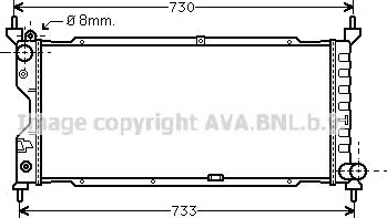 PRASCO OLA2185 Radiator motorkjøling PRASCO OLA2185 Radiator motorkjøling