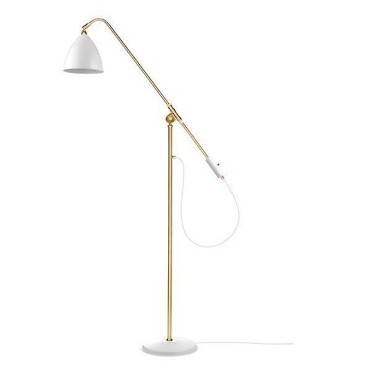 Bestlite BL4 Gulvlampe Matt Hvit & Messing Bestlite BL4 Gulvlampe Matt Hvit & Messing
